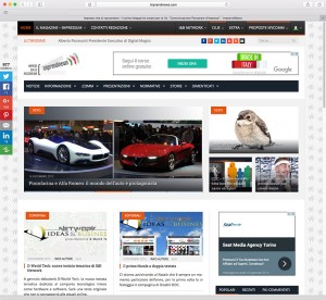 Ideas & Business S.r.l. – Screenshot della home page di ImprendiNews.com