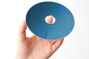 Woman hand with CD